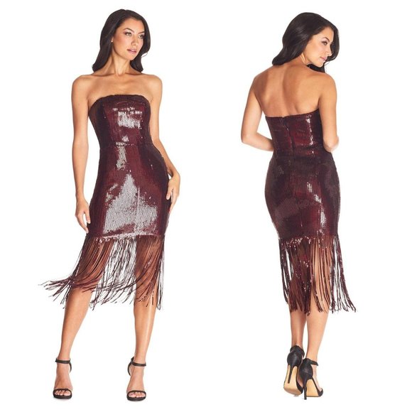 Dress the Population Dresses & Skirts - DRESS THE POPULATION jeanette dress garnet